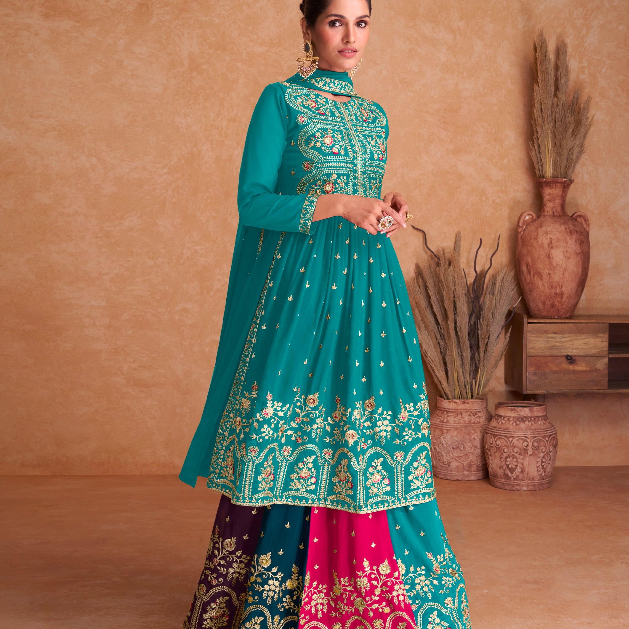 Beautiful Designer Occasion Wear Latest Punjabi Style Salwar Suit