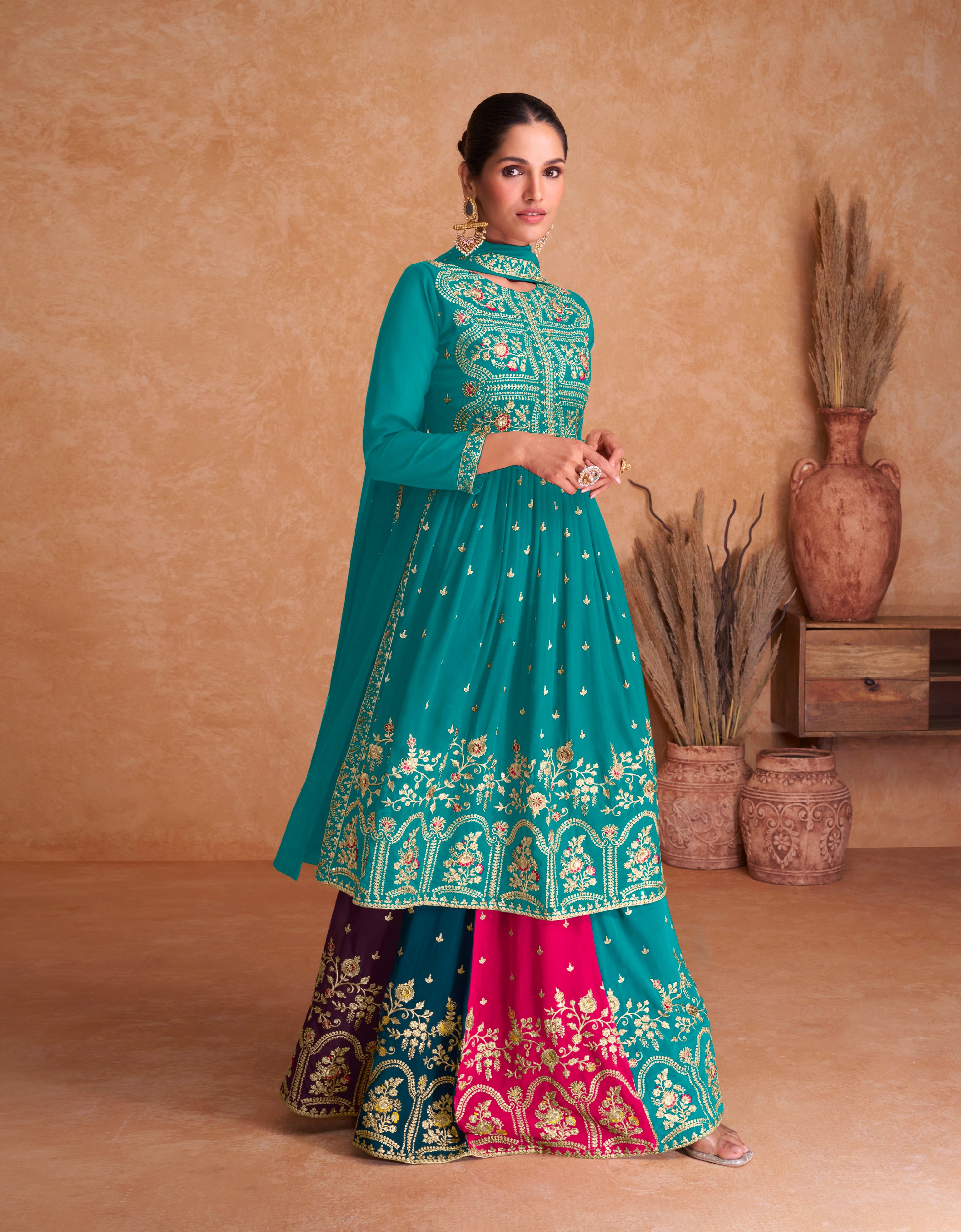 Beautiful Designer Occasion Wear Latest Punjabi Style Salwar Suit