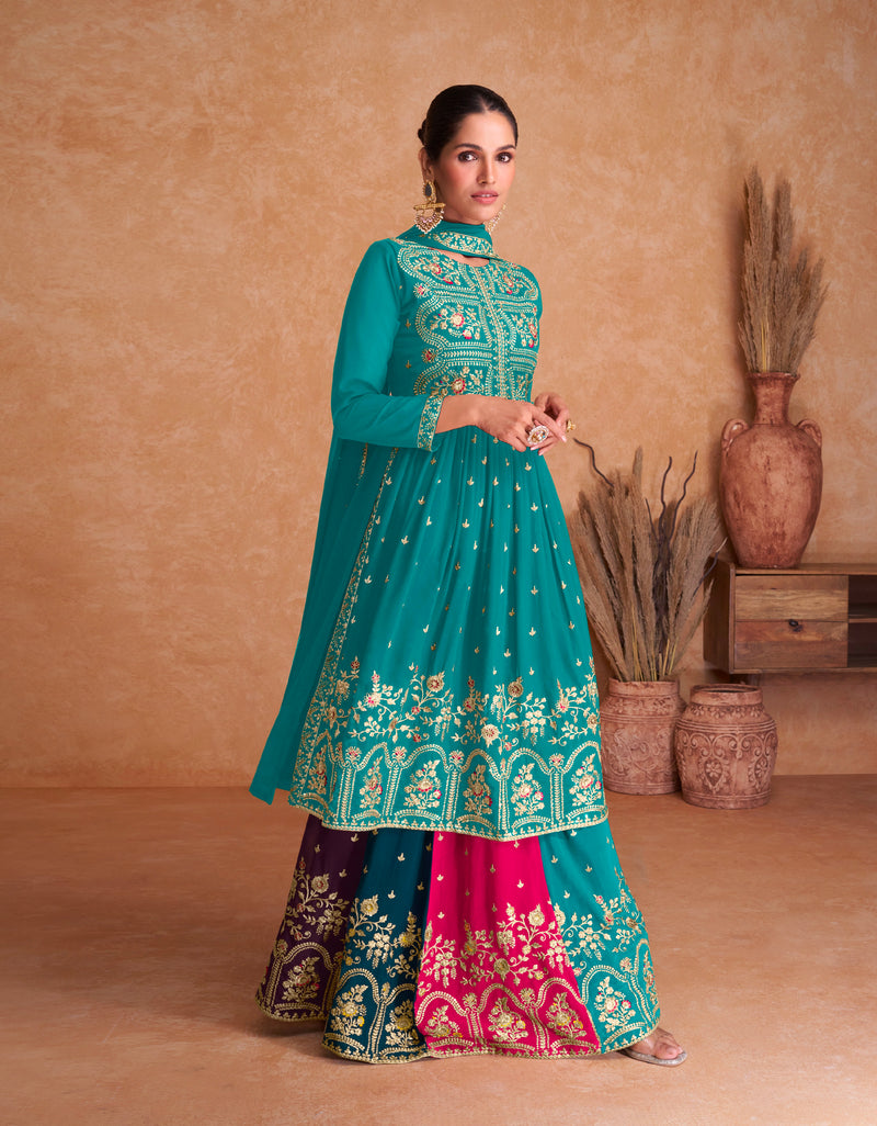 Beautiful Designer Occasion Wear Latest Punjabi Style Salwar Suit