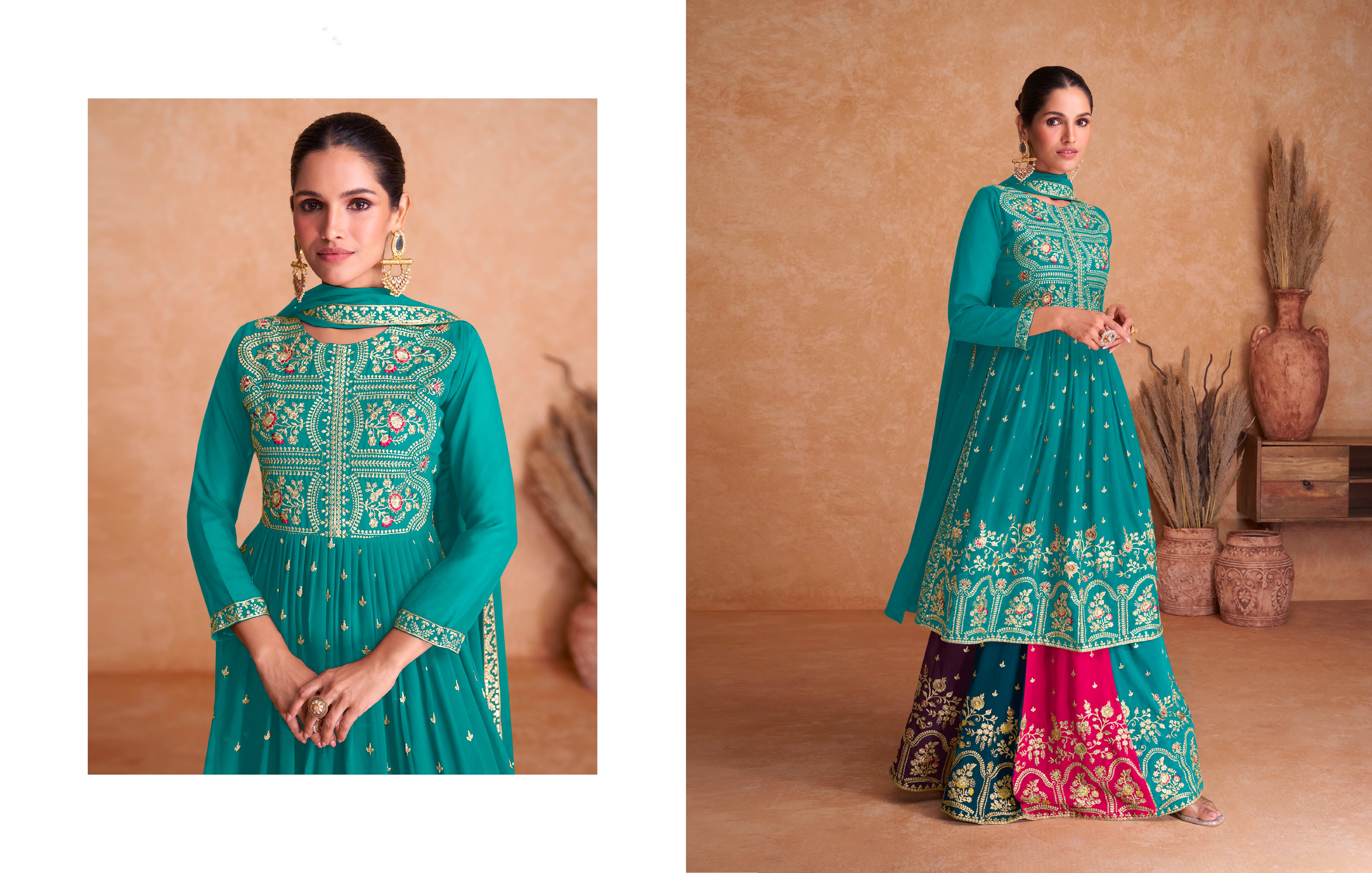 Beautiful Designer Occasion Wear Latest Punjabi Style Salwar Suit