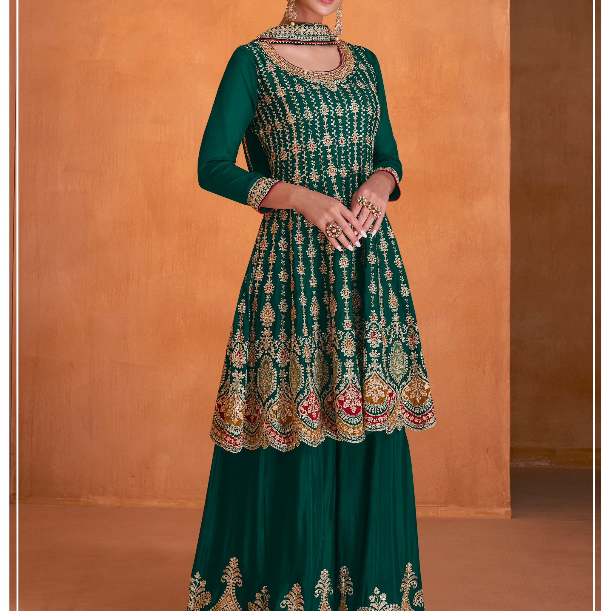 Designer Wedding Wear Punjabi Style Salwar Suit