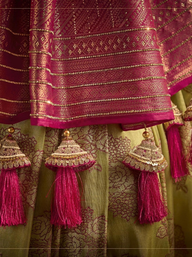 Designer Kanjivaram Saree for Bridal Wear

