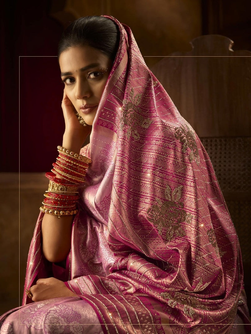 Bridal silk saree for South Indian wedding

