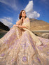 Designer Beige Net Lehenga Choli with Embroidery
