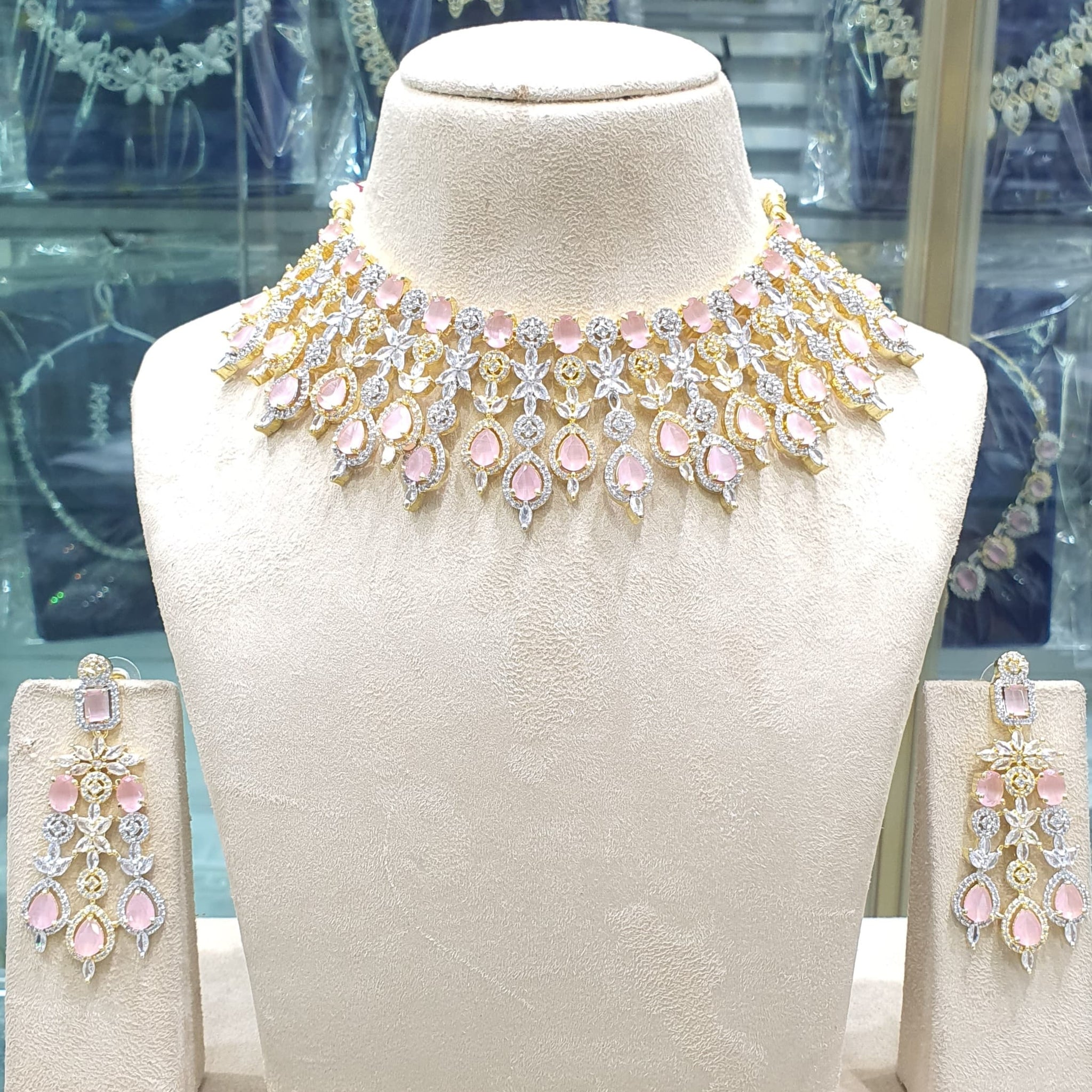 Baby pink necklace for pastel outfits