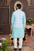 Art silk Indian ethnic wear in blue