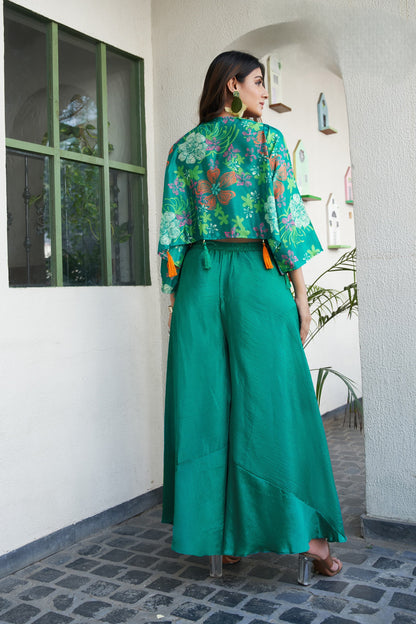 Trendy Green Indo Western Readymade Set for Wedding and Party