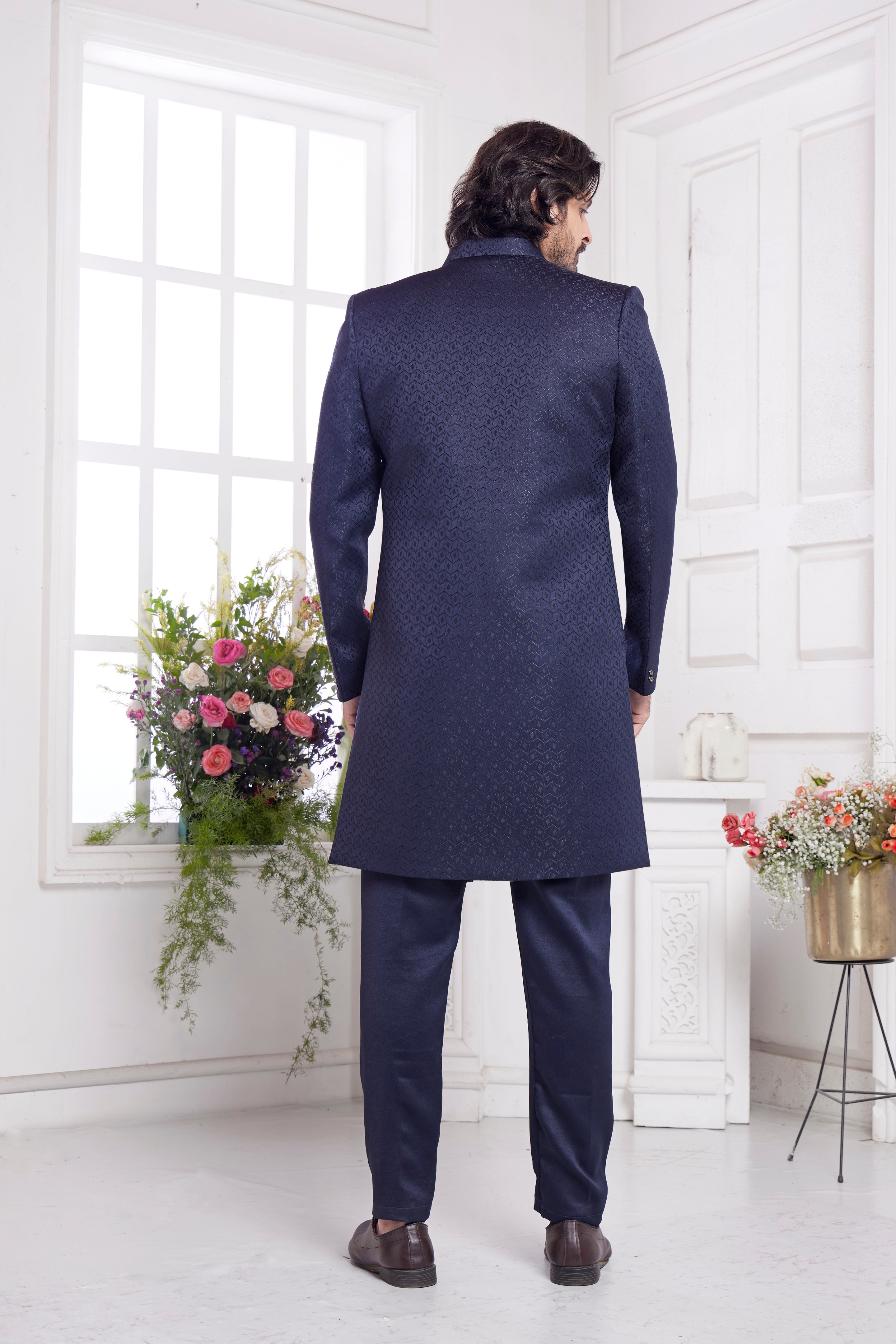 Indian wedding wear in midnight shade