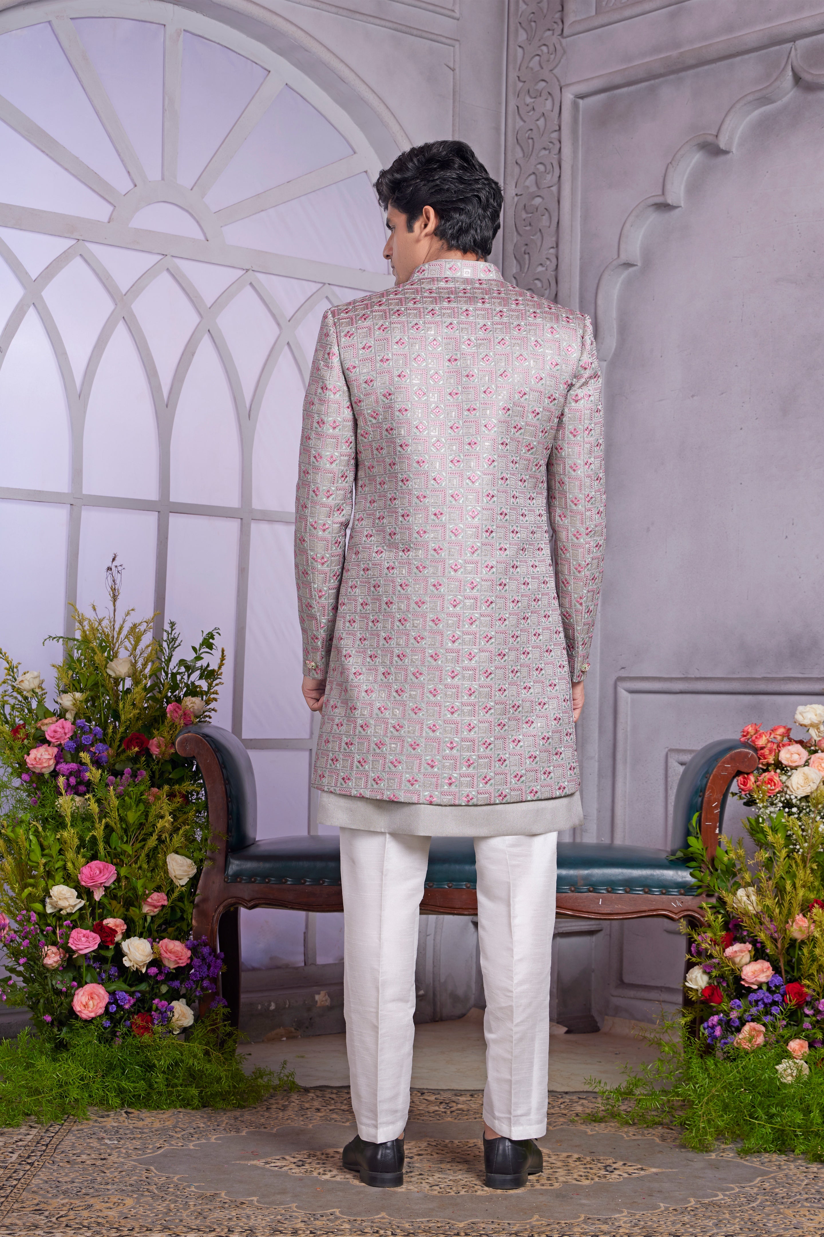 Thread work designer outfit for men