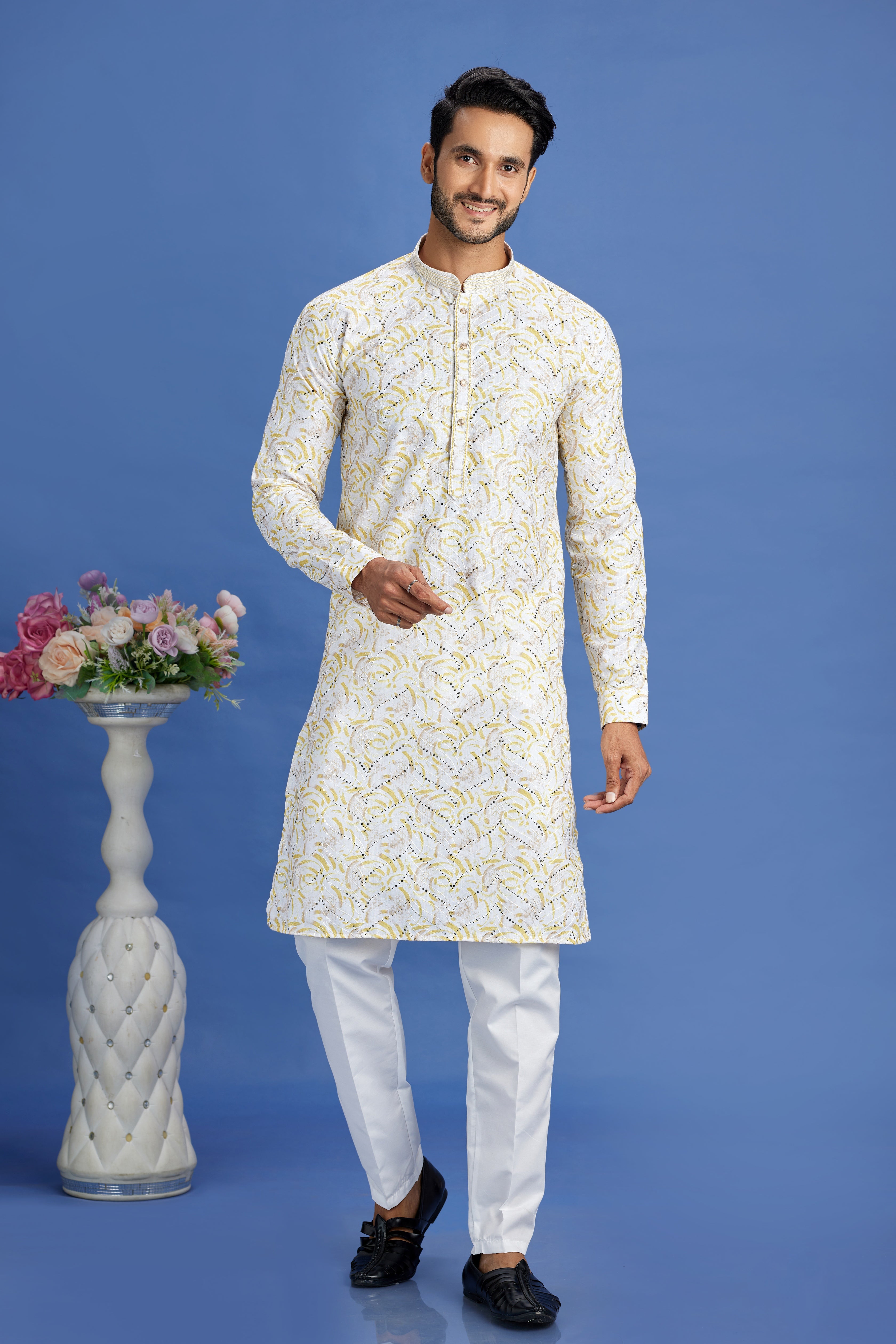 Traditional pooja kurta for men