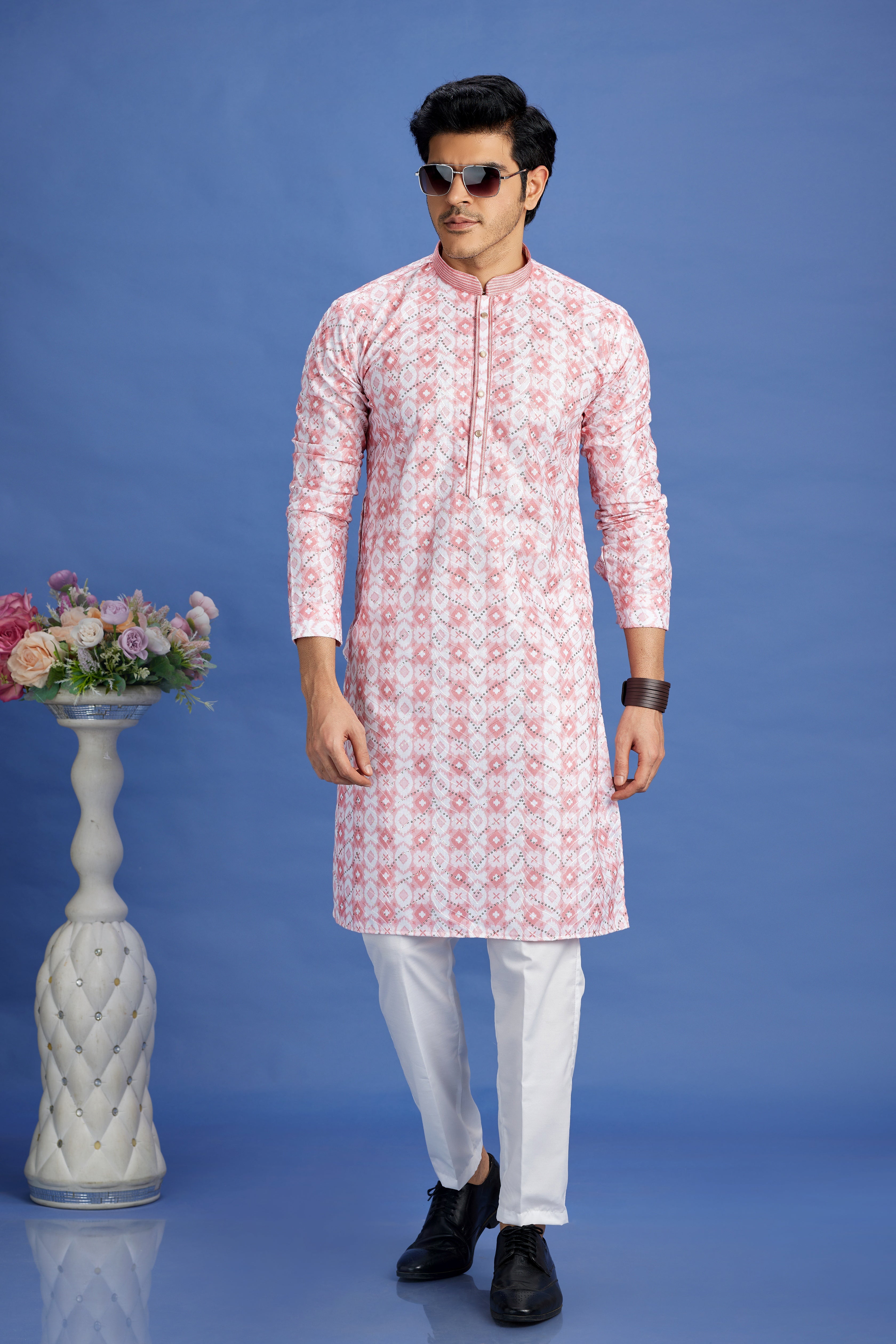Digital print festive kurta set

