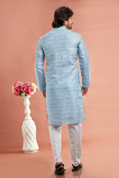 Printed festive kurta pajama

