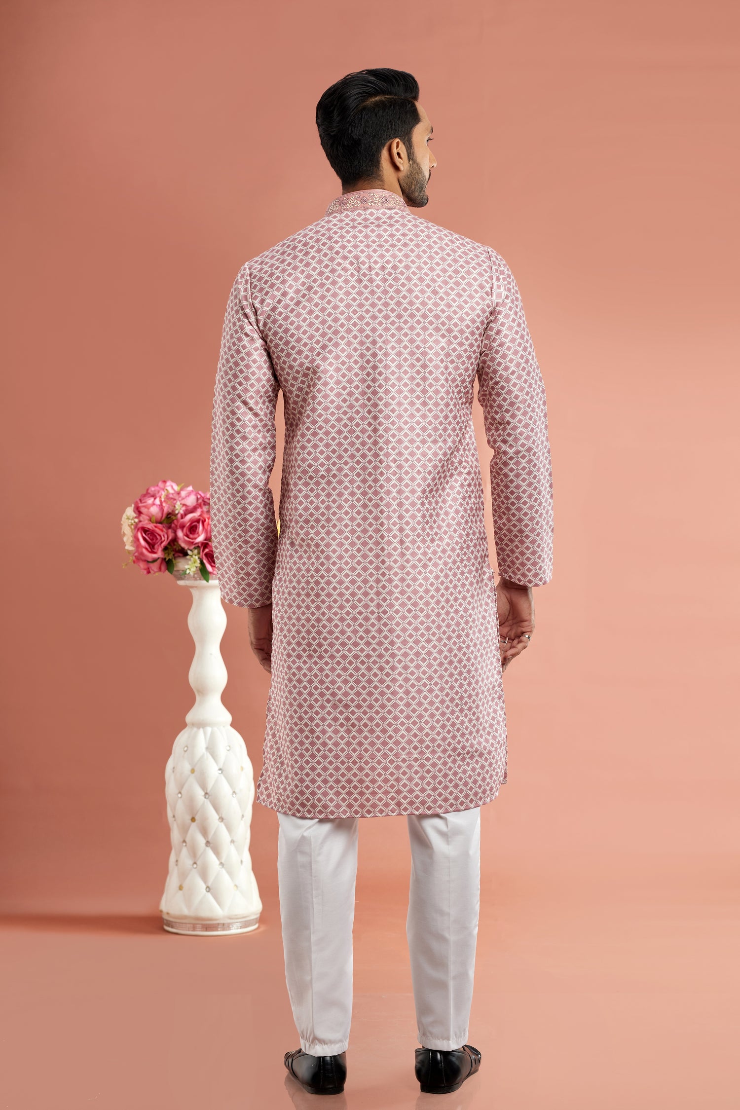 pink colour kurta pajama
