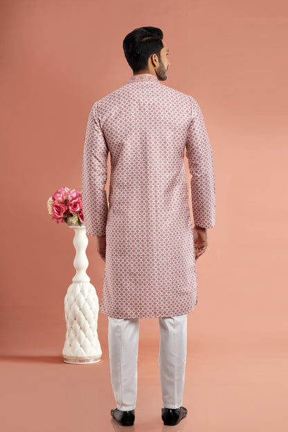 pink colour kurta pajama
