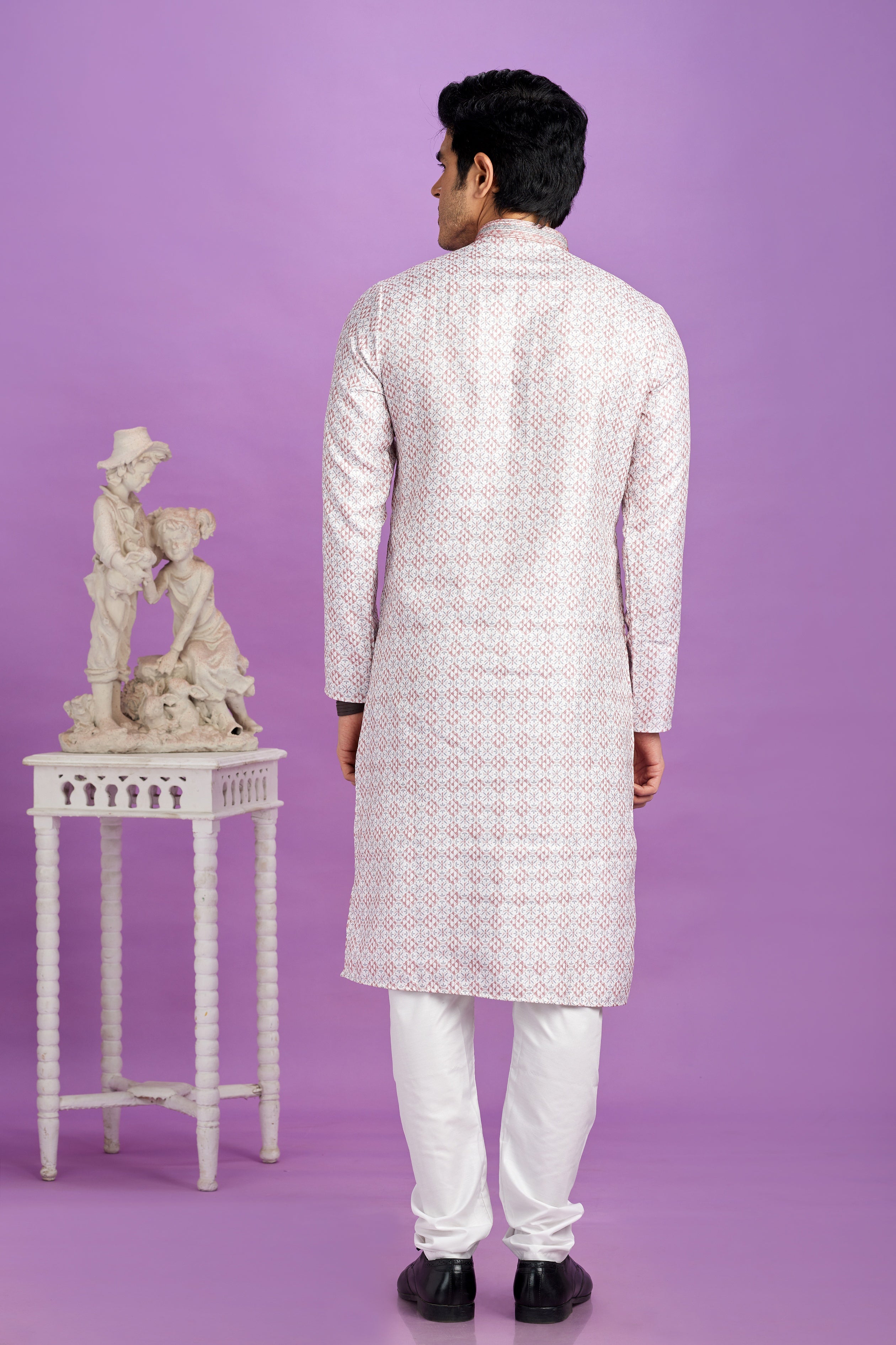 Kurta pajama for men in lilac