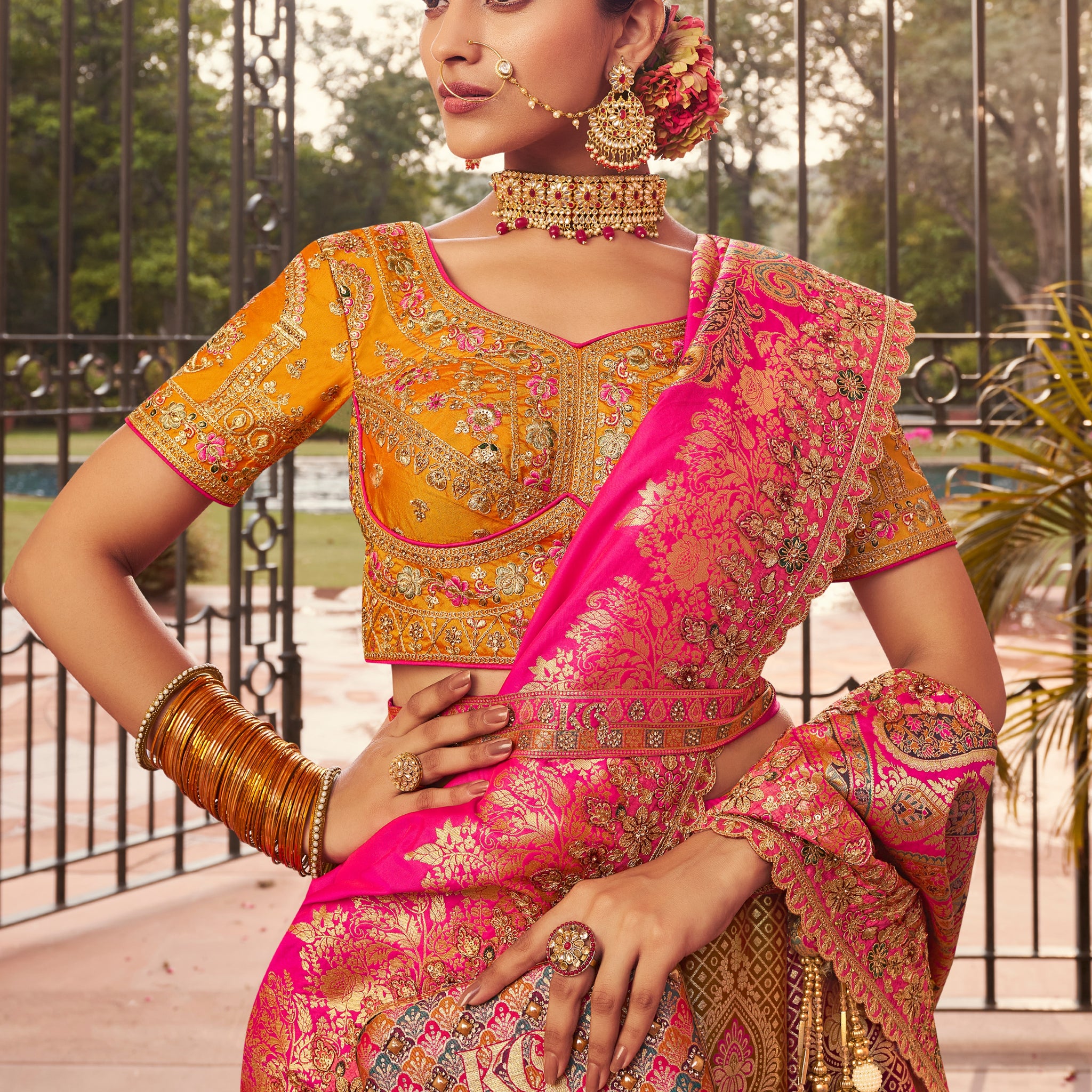 Bridal lehenga for haldi and mehendi

