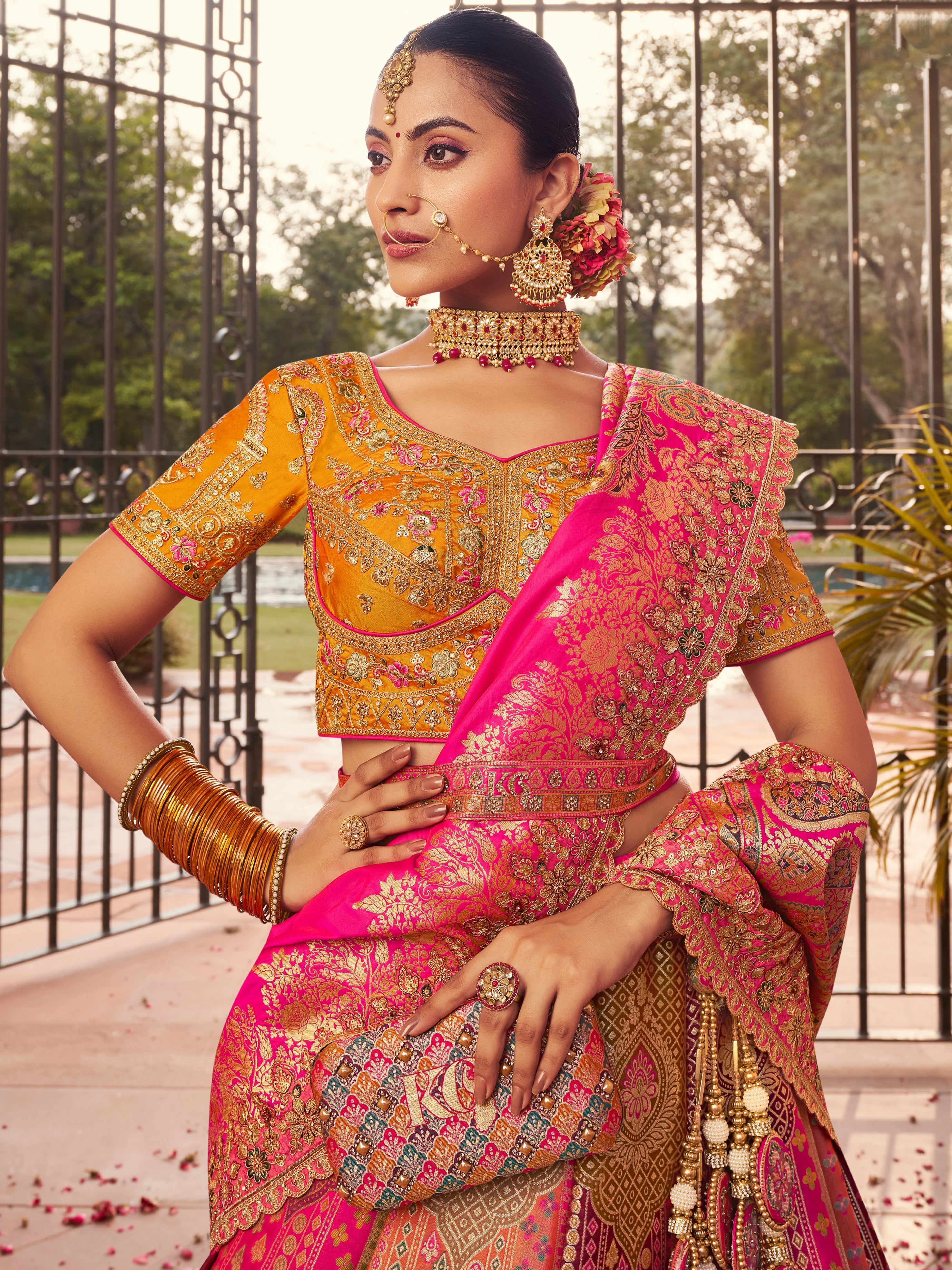 Bridal lehenga for haldi and mehendi

