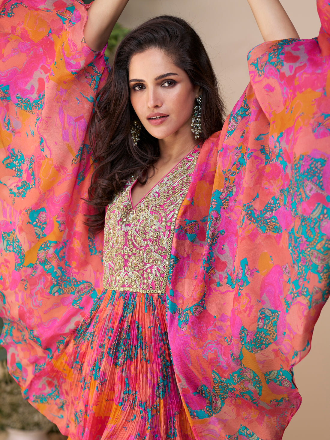 multi colour kurti for women in silk fabric
