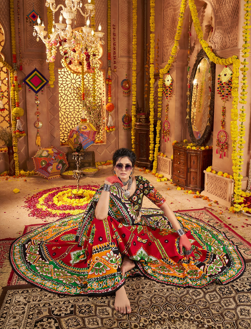 Festive wear maroon chaniya choli with dupatta

