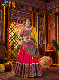 Mirror embroidery on Festive choli

