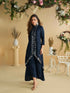 Navy Silk Mirror Work Kurti Set with Palazzo Palazzo Suit Anant Tex Exports Pvt.Ltd..