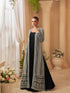 Black Gown with White Intricate Embroidered Jacket Set Jacket Suit Anant Tex Exports Pvt.Ltd..