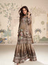 Coffee Brown Premium Mirror Work Crepe Silk Sharara Suit Sharara Suit Anant Tex Exports Pvt.Ltd..