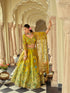 Lime Yellow Embroidered Silk Ready-to-Wear Lehenga Set Ready to wear lehenga Anant Tex Exports Pvt.Ltd..