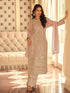 Blush Pink Heavy Embroidered Georgette Palazzo Suit with Dupatta Palazzo Suit Anant Tex Exports Pvt.Ltd..