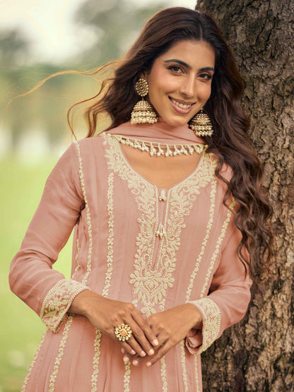 Premium Georgette Heavy Beads Work Short Anarkali Suit Set Short Anarkali Anant Tex Exports Pvt.Ltd..