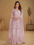 Blush Pink Real Net Handworked Palazzo Suit Palazzo Suit Anant Tex Exports Pvt.Ltd..