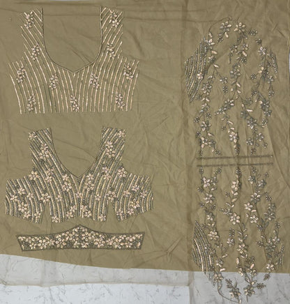 Golden Pure Soft Net Heavy Embroidery Work Bridal Lehenga Bridal Lehenga Anant Tex Exports Pvt.Ltd..