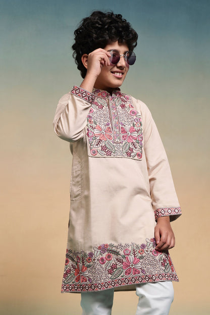 Chiku Pure Viscose Silk Kids Boy Kurta Pajama 