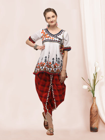 Navratri Garba Garba Special Kedia and Tulip Pants for Women&