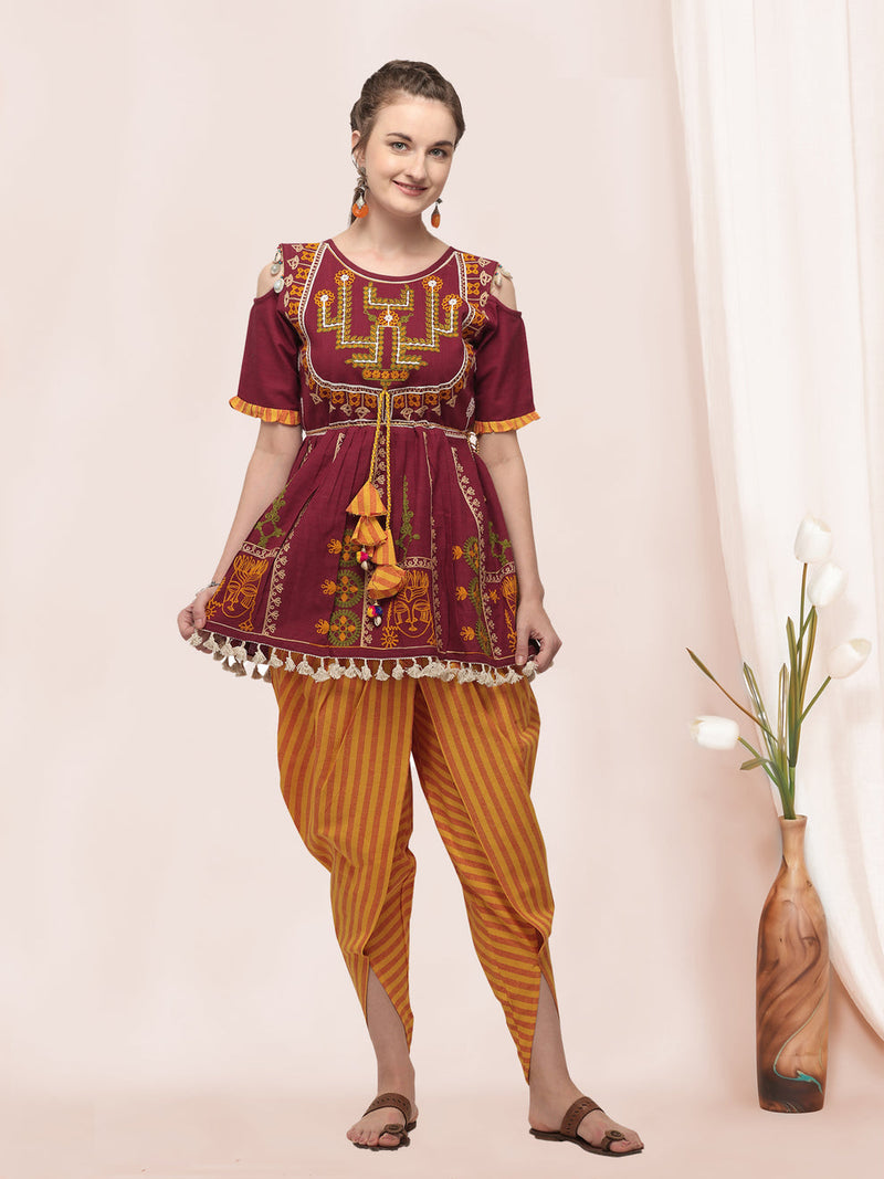 Navratri Garba Garba Special Kedia and Tulip Pants for Women's