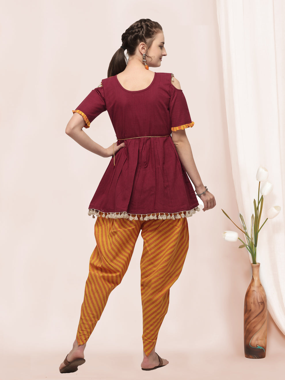 Navratri Garba Garba Special Kedia and Tulip Pants for Women's