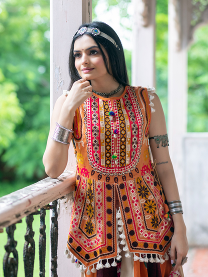 Navratri Garba Garba Special Kedia and Tulip Pants for Women&