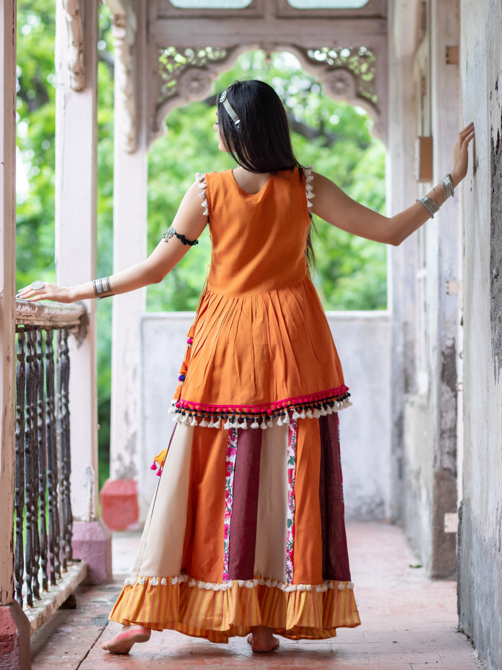 Navratri Garba Garba Special Kedia and Tulip Pants for Women&