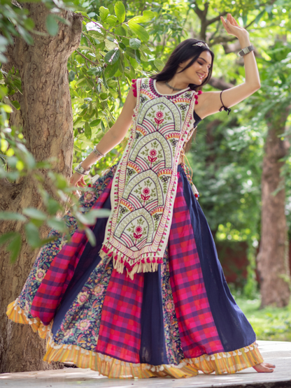 Navratri Garba Garba Special Kedia and Tulip Pants for Women&