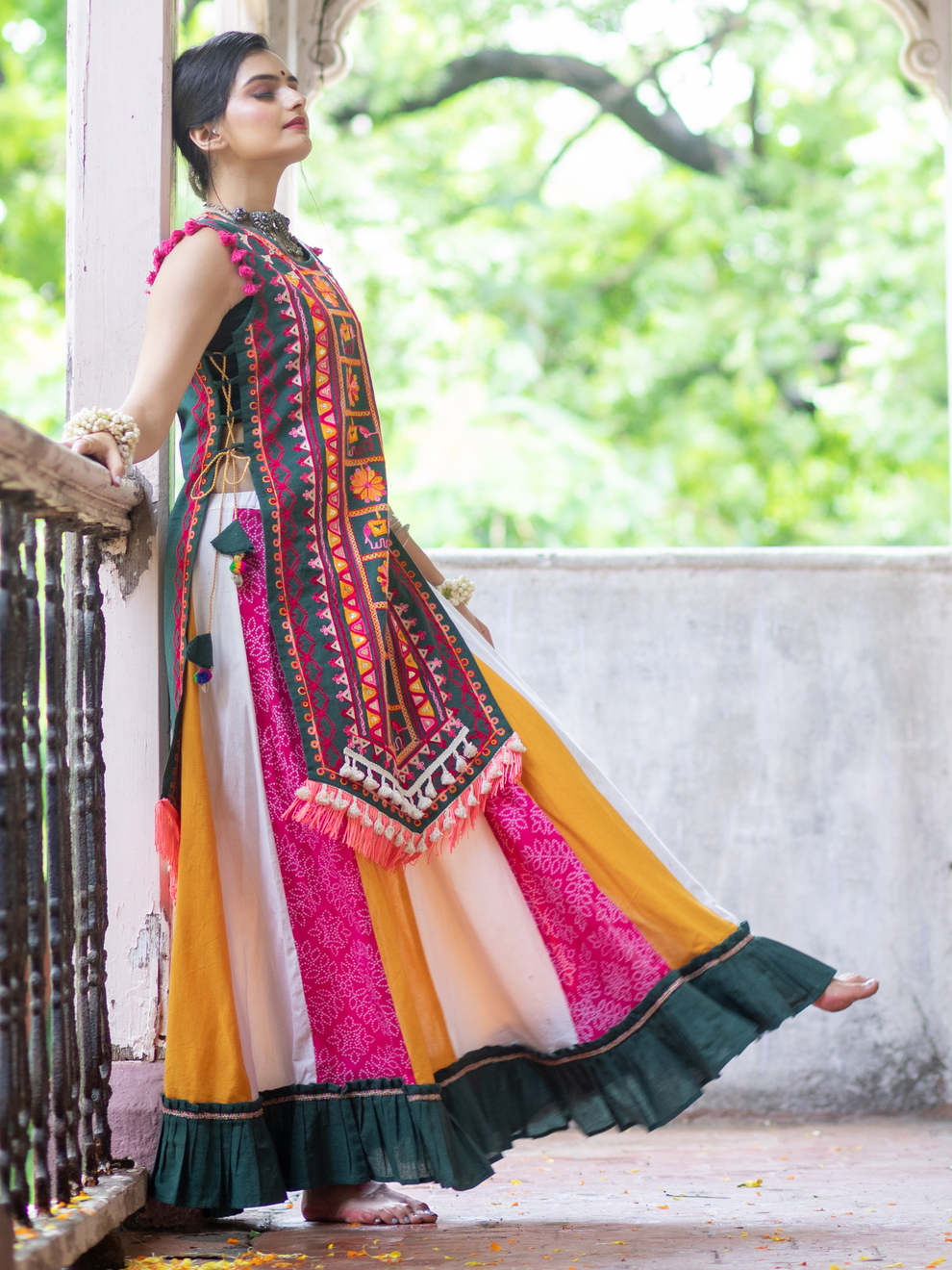 Navratri Garba Garba Special Kedia and Tulip Pants for Women&