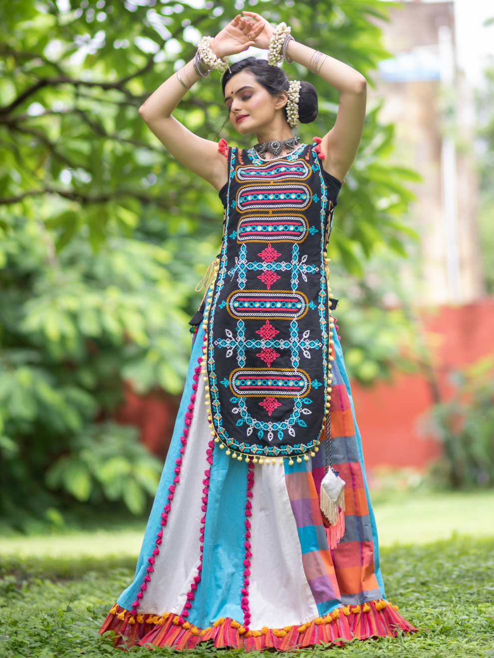 Navratri Garba Garba Special Kedia and Tulip Pants for Women's