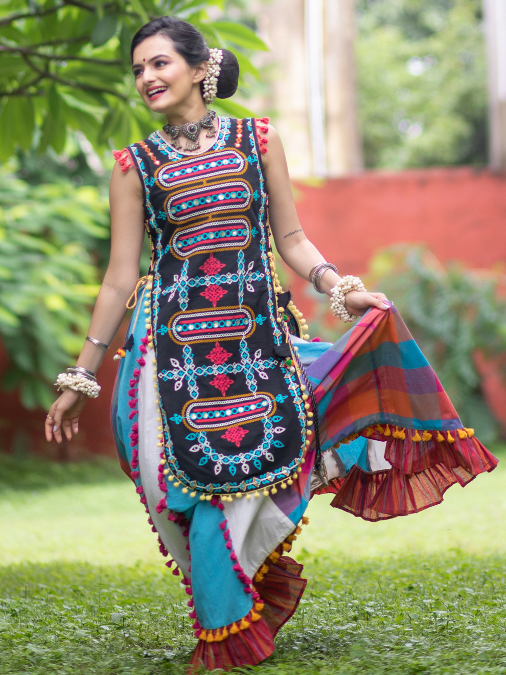 Navratri Garba Garba Special Kedia and Tulip Pants for Women's