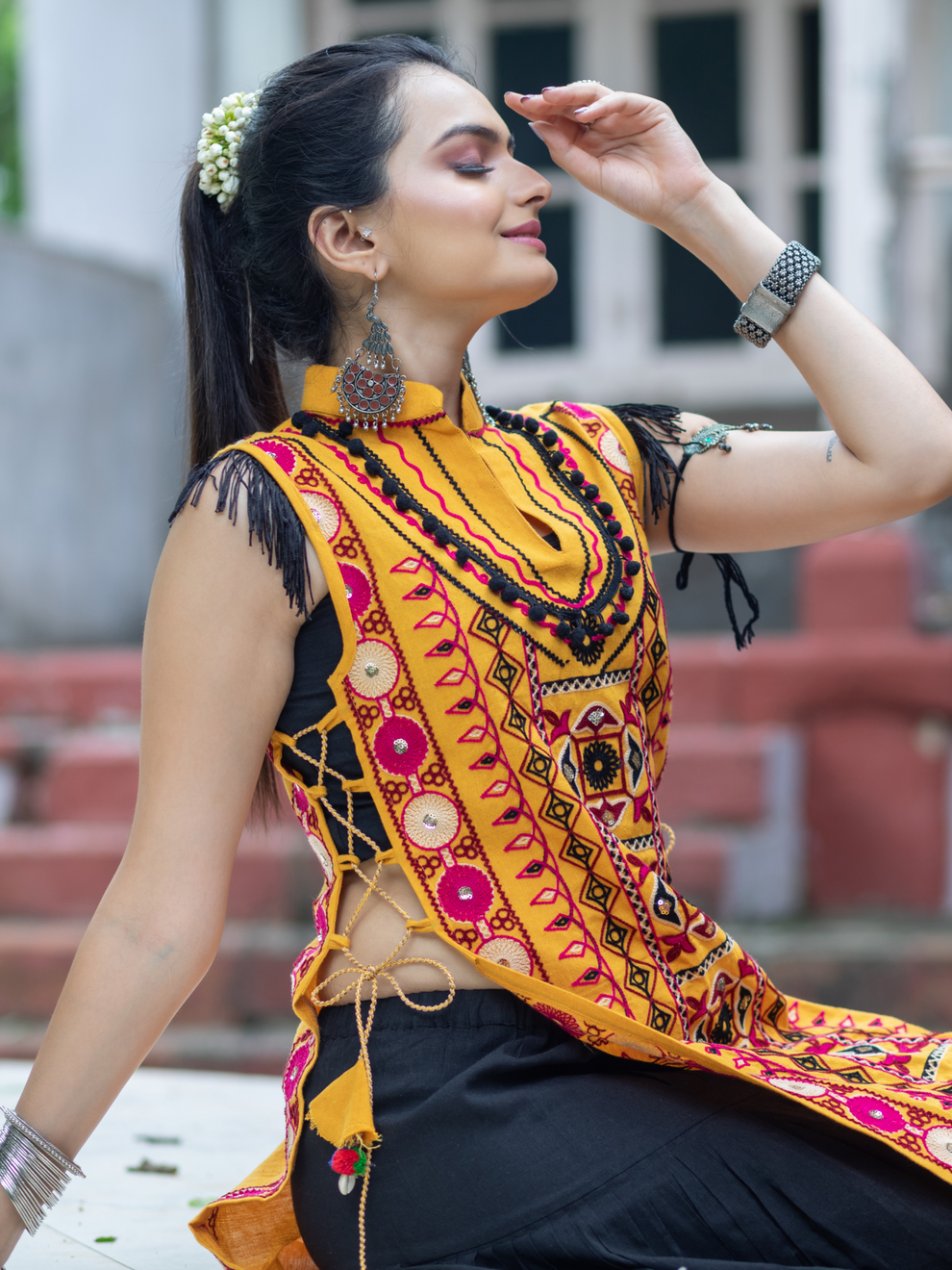 Navratri Garba Garba Special Kedia and Tulip Pants for Women&