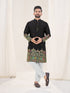 Black Pure Soft Georgette Cranchi Silk Heavy Embroidery Work Kurta Pajama Kurta Pajama Anant Tex Exports Pvt.Ltd..