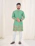 Sea Green Pure Soft Georgette Cranchi Silk Heavy Embroidery Work Kurta Pajama Kurta Pajama Anant Tex Exports Pvt.Ltd..