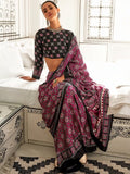 Ajrak Print Saree