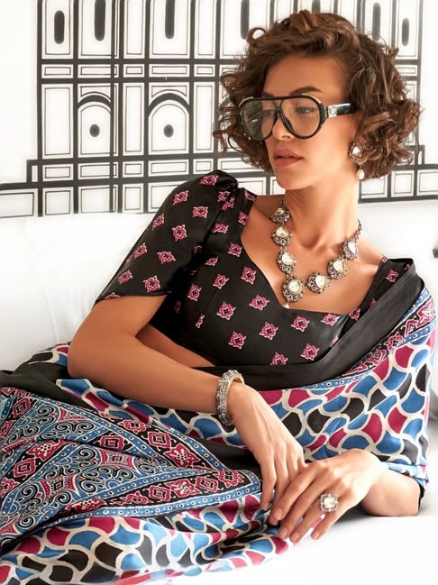 Ajrakh Saree