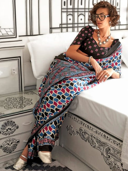Ajrakh Saree
