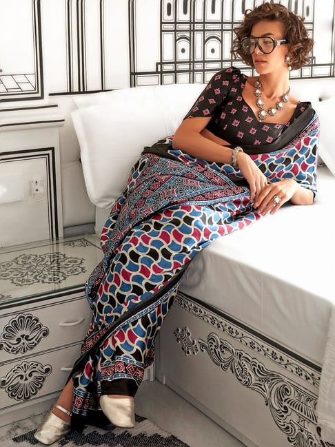 Ajrakh Saree