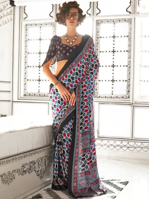 Ajrakh Saree